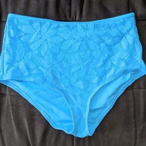 High waisted swim bottoms
